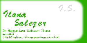 ilona salczer business card